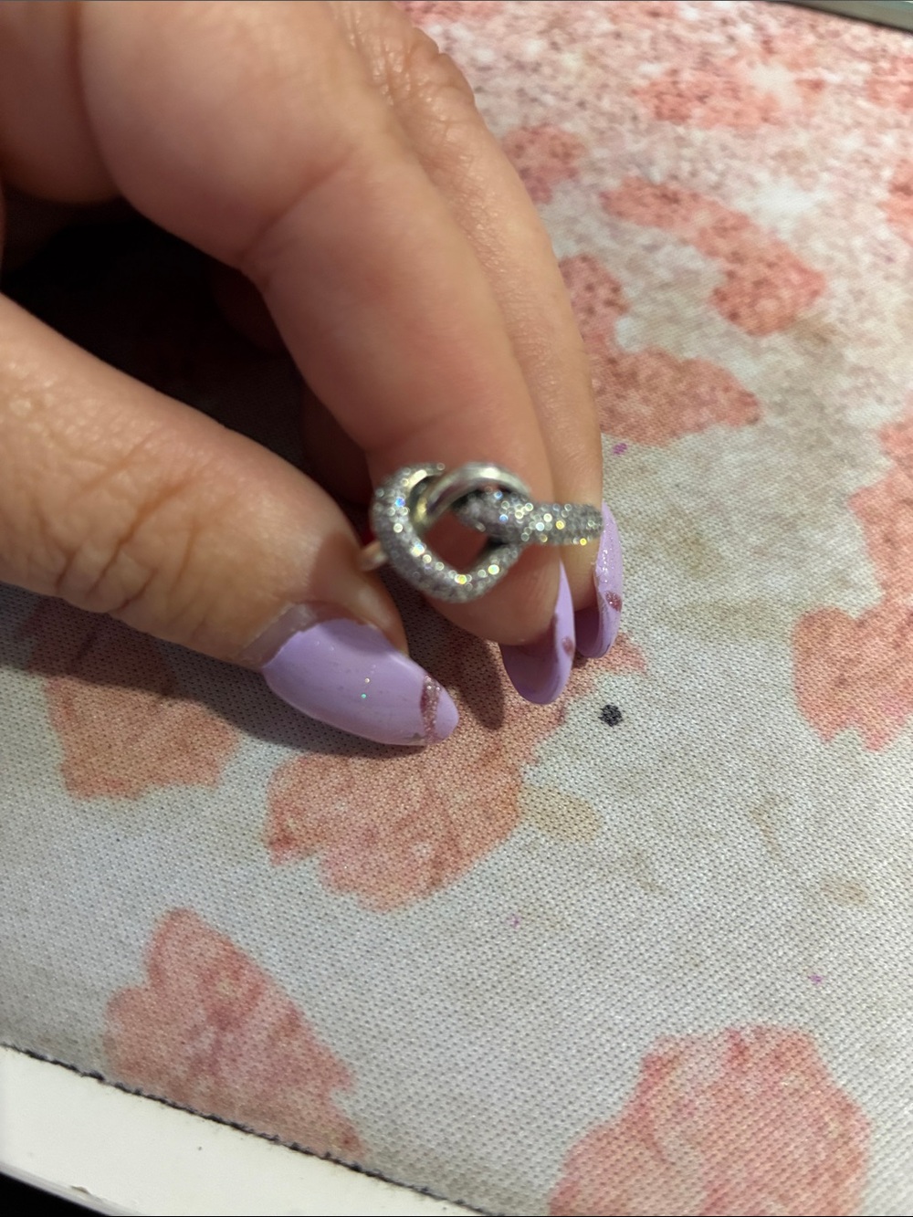 REITRED Pandora Silver Knot Ring with cz Accents - Picture 2 of 2